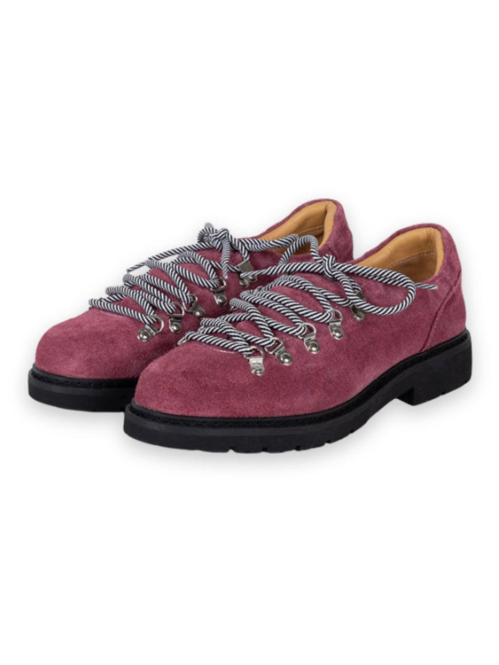 VEYRA DERBY – Scarpe in pelle scamosciata rosa