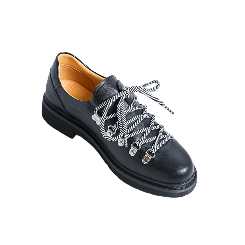 VEYRA DERBY – Scarpe in pelle liscia nere