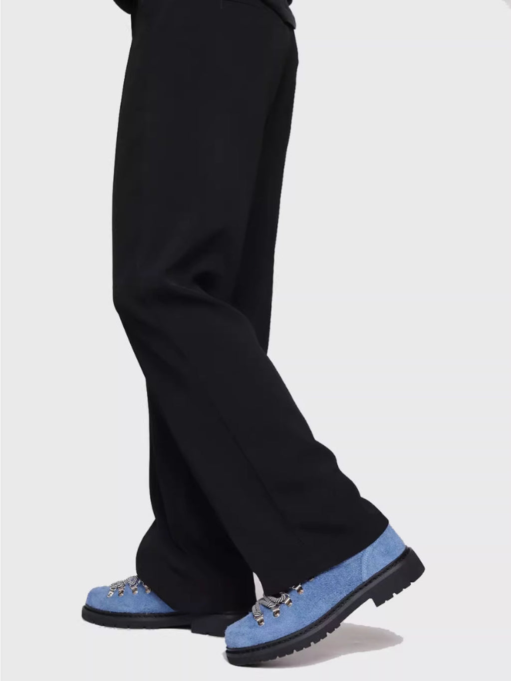 VEYRA DERBY – Scarpe in pelle scamosciata azzurro chiaro