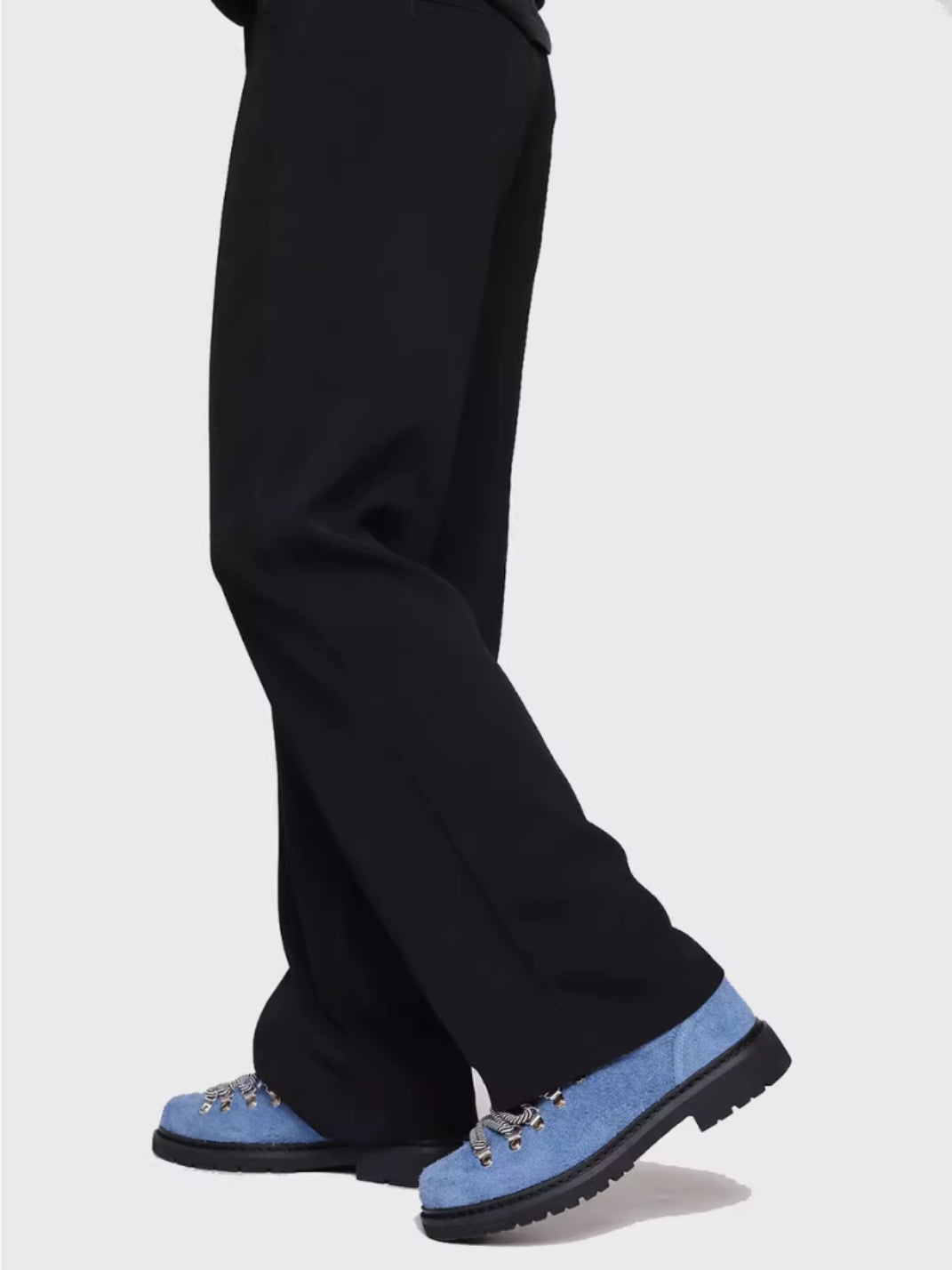 VEYRA DERBY – Scarpe in pelle scamosciata azzurro chiaro