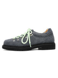VEYRA DERBY – Scarpe in pelle scamosciata grigio