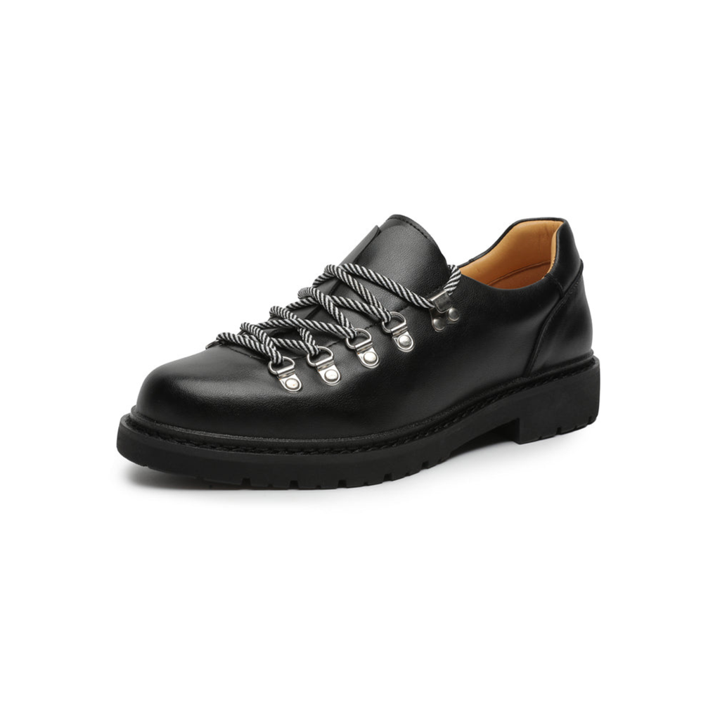 Veyrrawear DERBY – Scarpe derby in pelle liscia nera