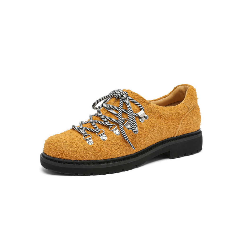 Veyrrawear DERBY – Scarpe derby in pelle scamosciata giallo