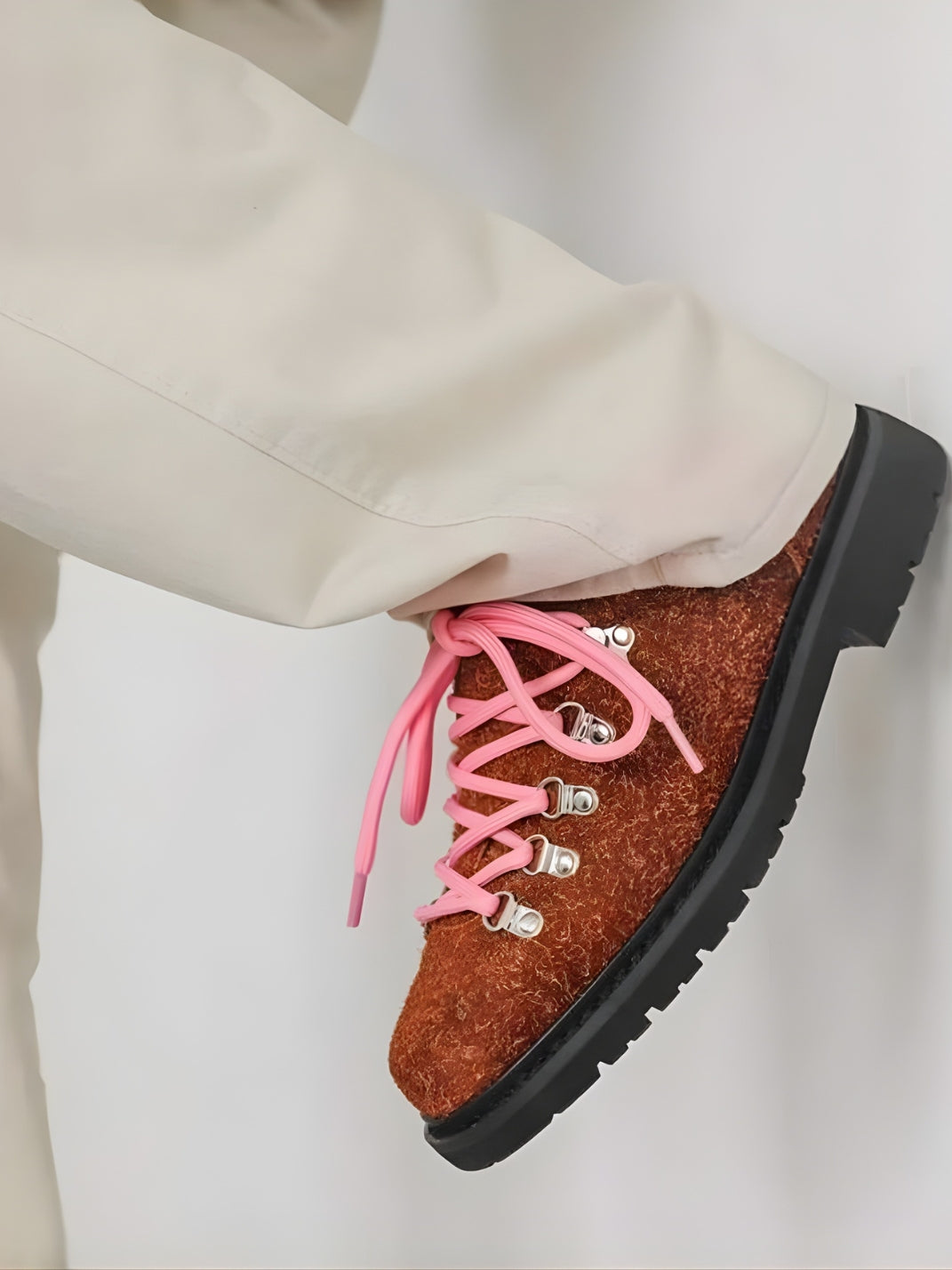 Veyrrawear – Scarpe derby in pelle scamosciata marrone